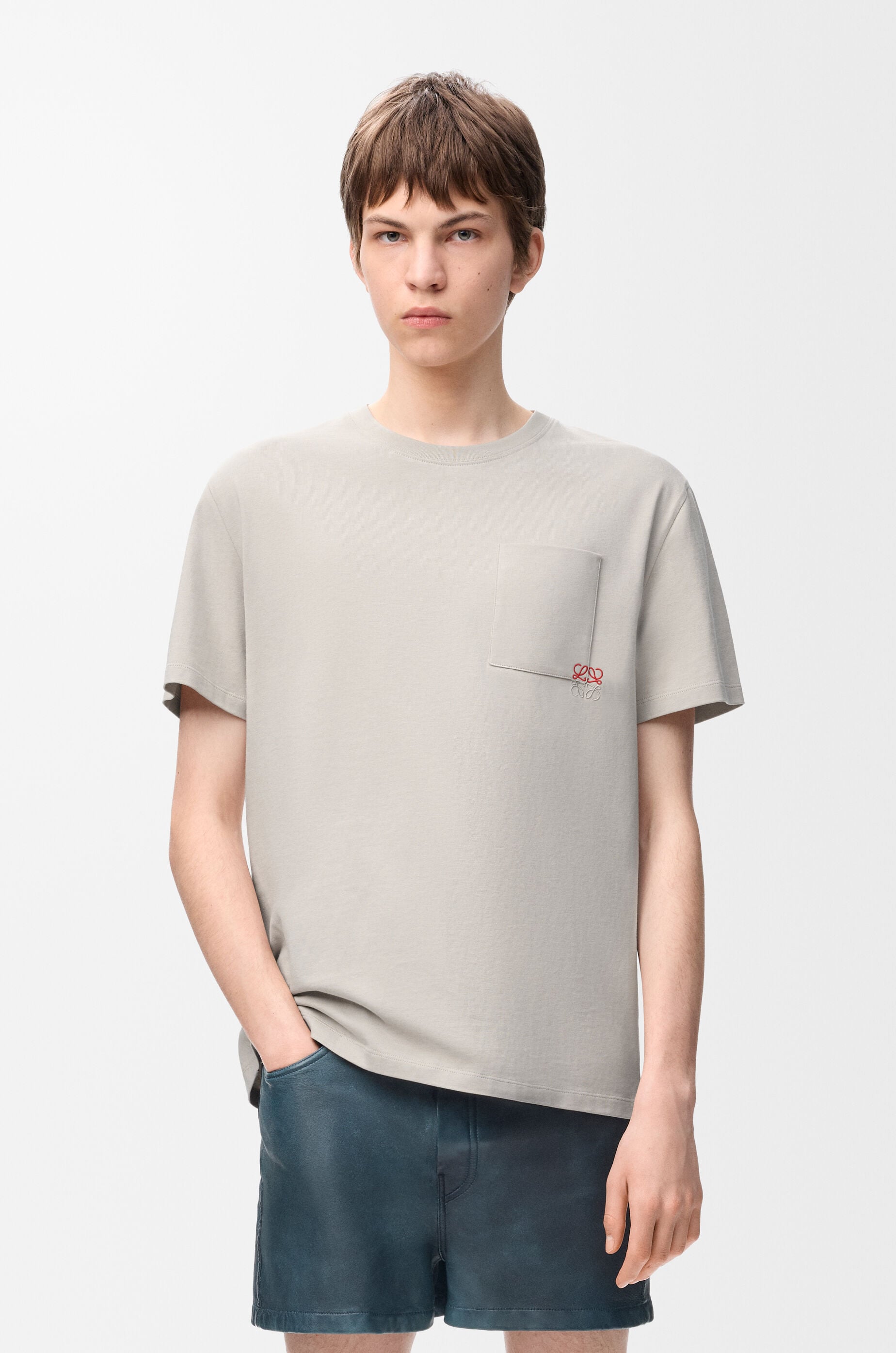 リラックスフィット Tシャツ（コットン） グレー - ロエベ 日本 公式サイト