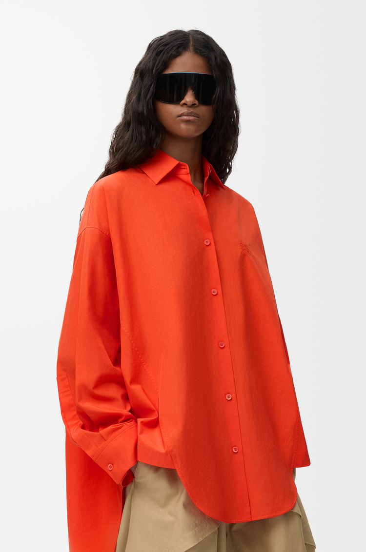 LOEWE 棉质衬衫 橙色