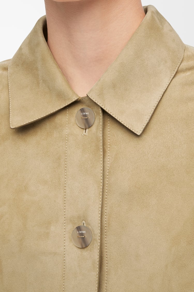 LOEWE Turn-up jacket in suede lambskin Gold