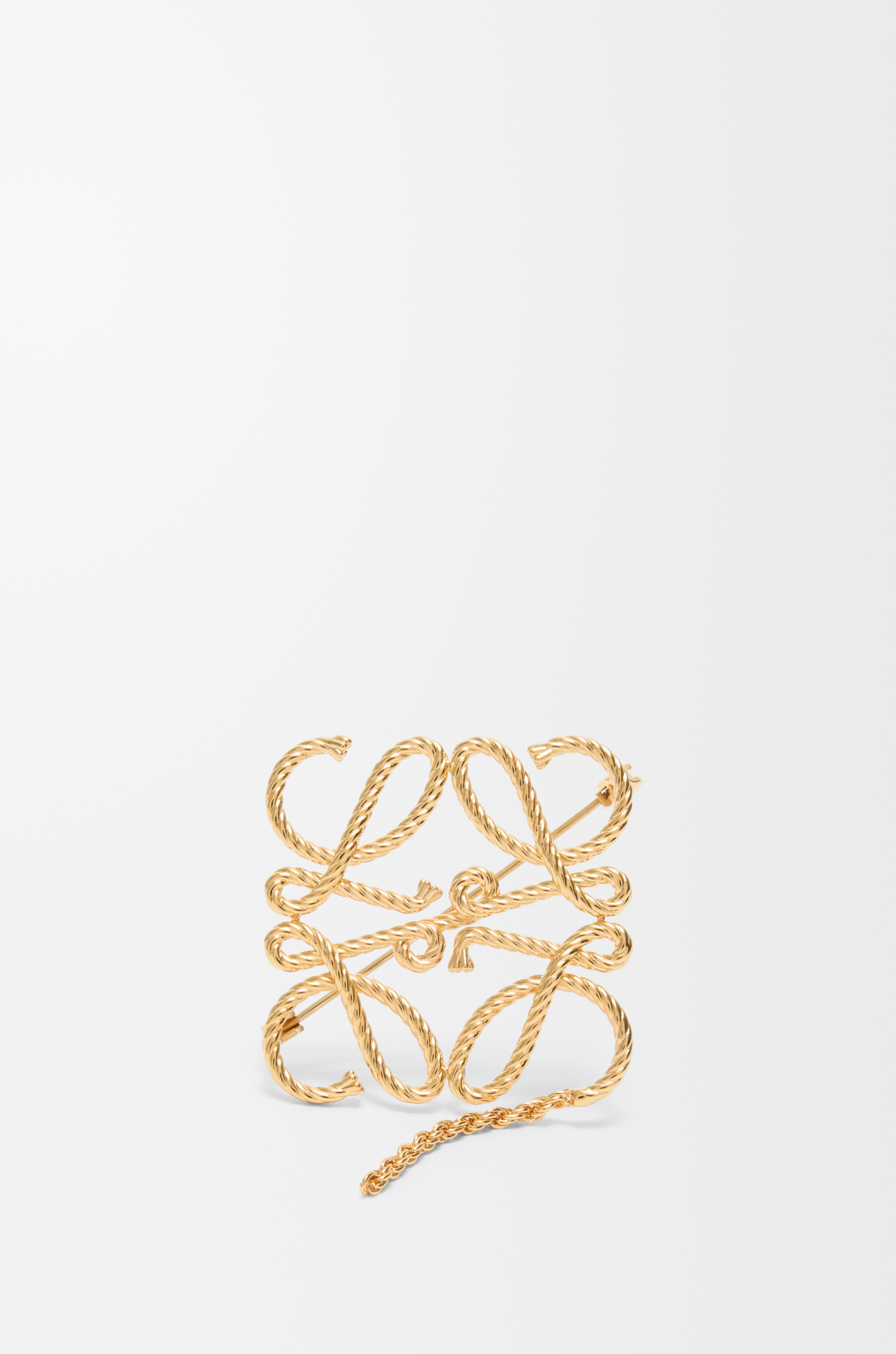 LOEWE Broche Anagram Dorado