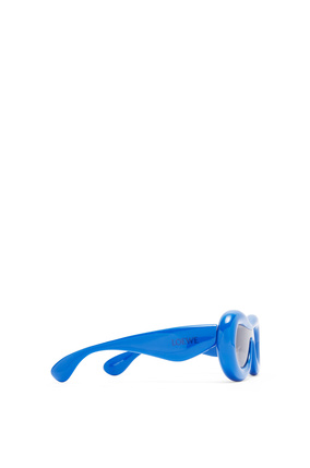LOEWE Inflated mask sunglasses in acetate Ink Blue