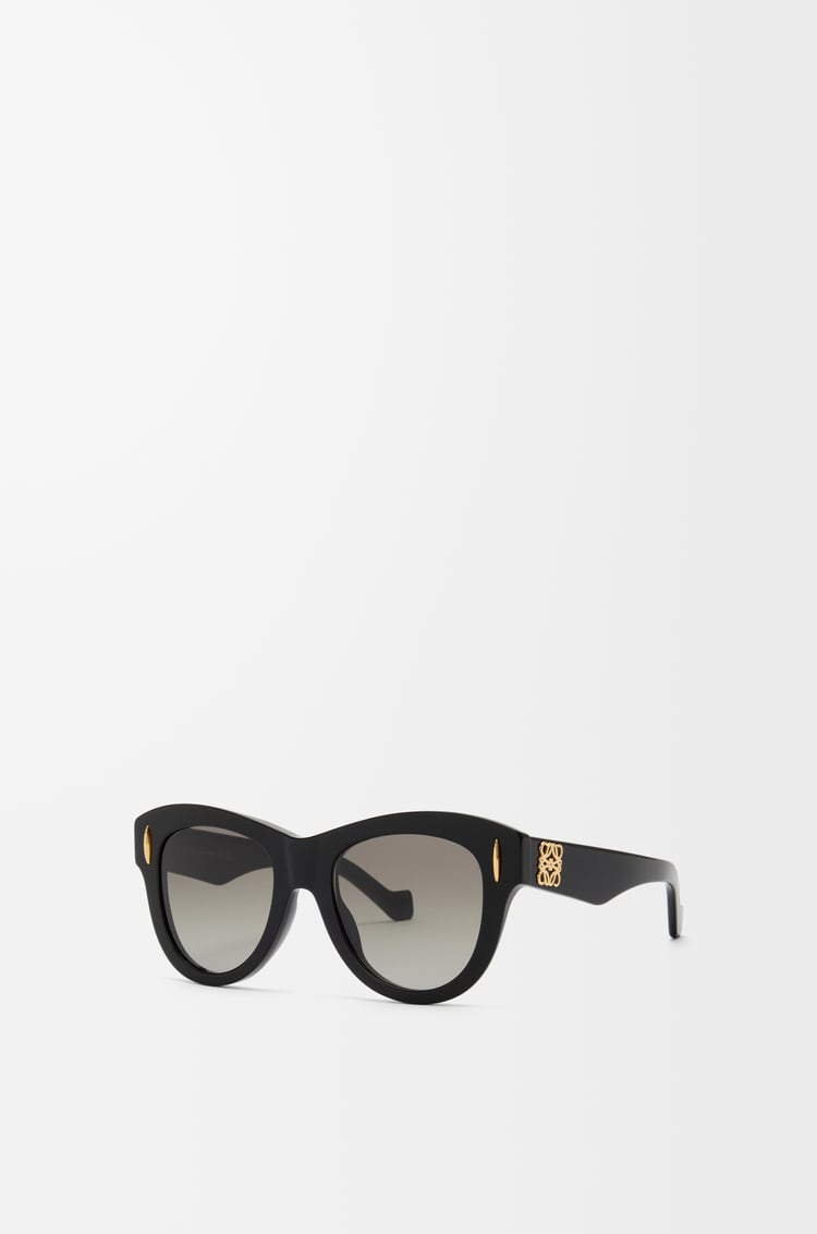 LOEWE 復古 Screen 太陽眼鏡 黑色