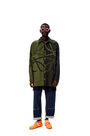 LOEWE Anagram blanket overshirt in wool and cashmere Black/Khaki Green pdp_rd