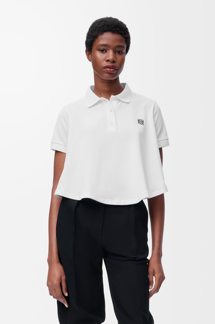 LOEWE Trapeze polo in cotton White