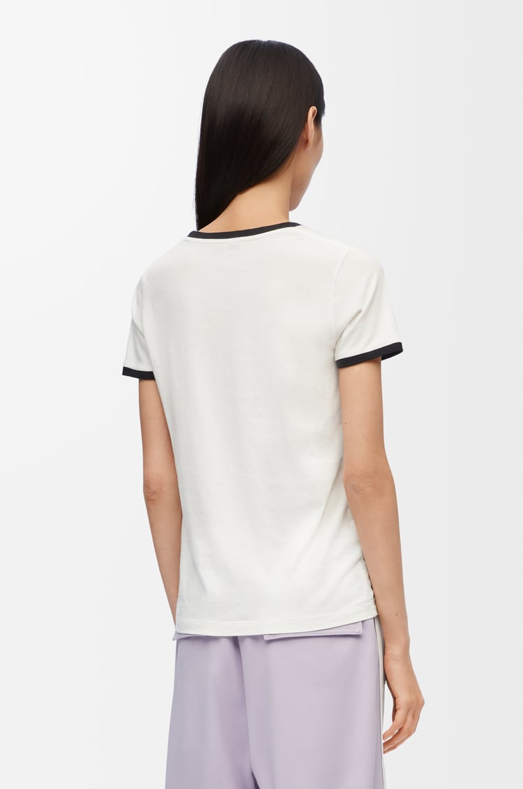 LOEWE Slim fit T-shirt in cotton White/Black