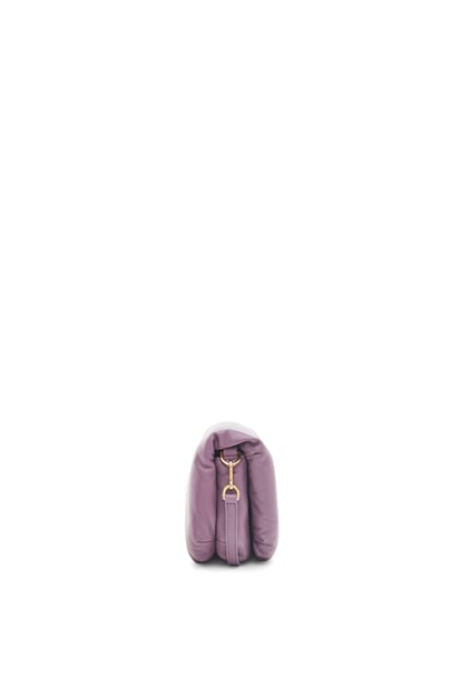 LOEWE Mini Puffer Goya bag in shiny nappa lambskin Lavander plp_rd