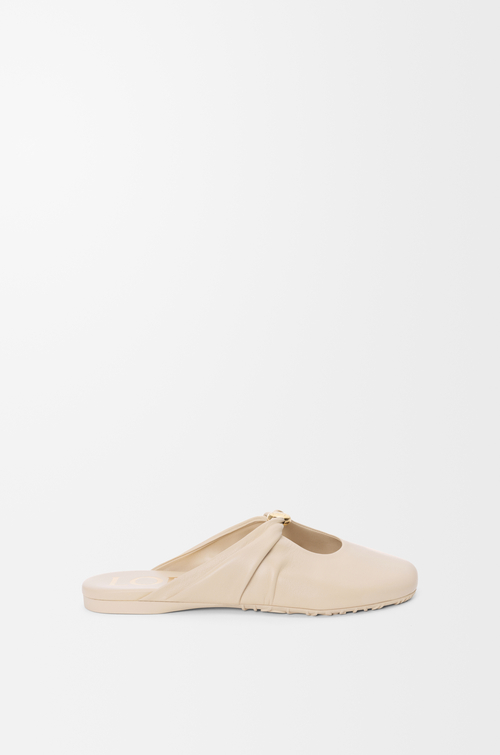 LOEWE Pebble Soft mule in nappa lambskin Dough