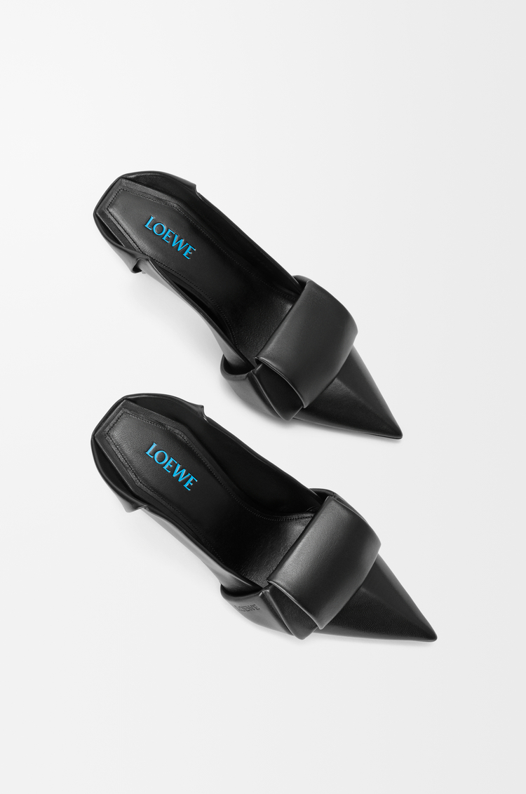 LOEWE Origami flap back pump in lambskin Black
