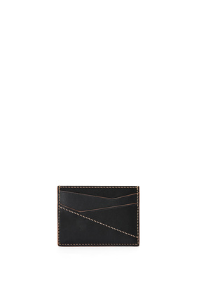 LOEWE Puzzle stitches plain cardholder in smooth calfskin Black plp_rd
