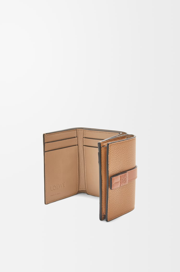 LOEWE Trifold wallet in soft grained calfskin Toffee/Tan