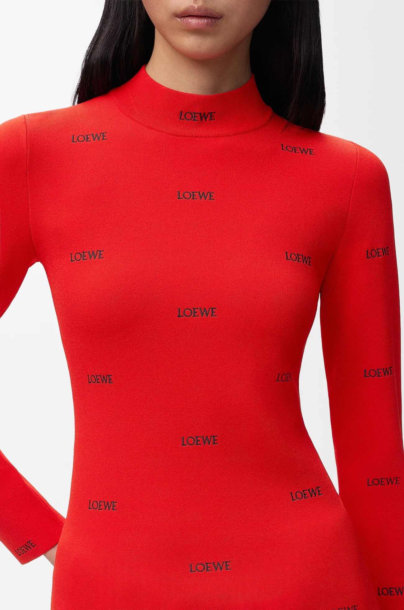 LOEWE Oberteil aus Viskosemischung Rot