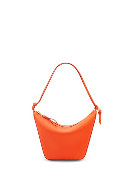 LOEWE Mini Hammock Hobo bag in classic calfskin Vivid Orange