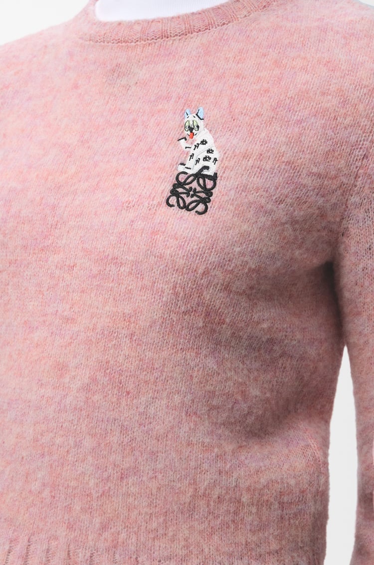 LOEWE Jersey en lana Rosa