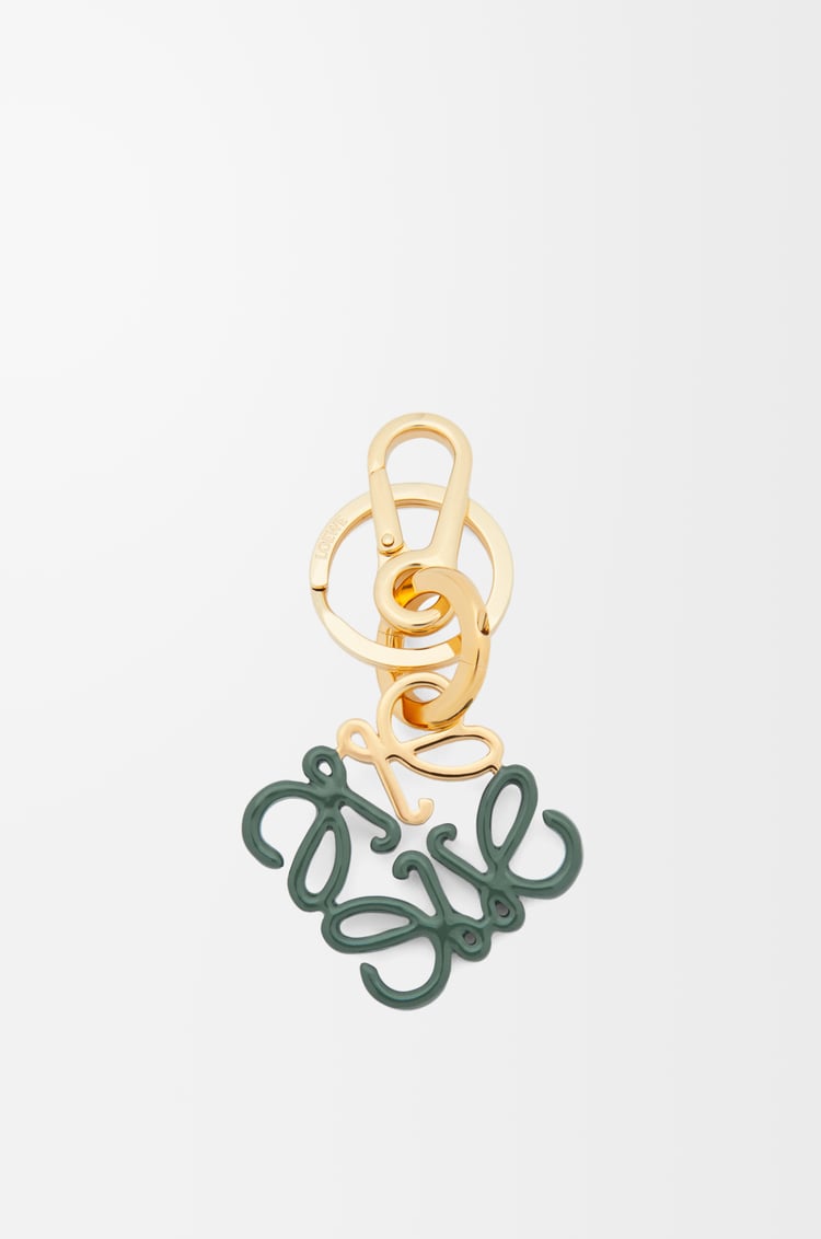 LOEWE 琺瑯 Anagram 掛飾 香根草色/金色