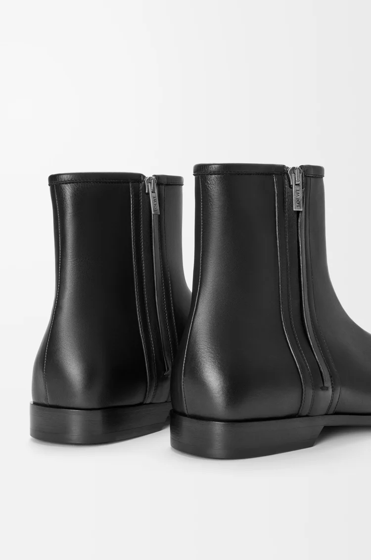 LOEWE Bobine ankle boot in smooth calfskin Black