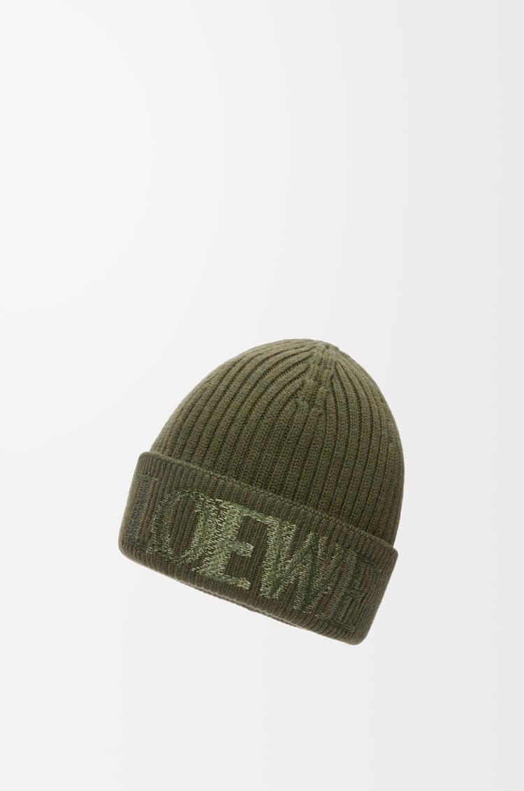 LOEWE Gorro LOEWE en lana Té Empolvado
