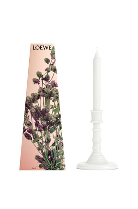 LOEWE Oregano wax candleholder White