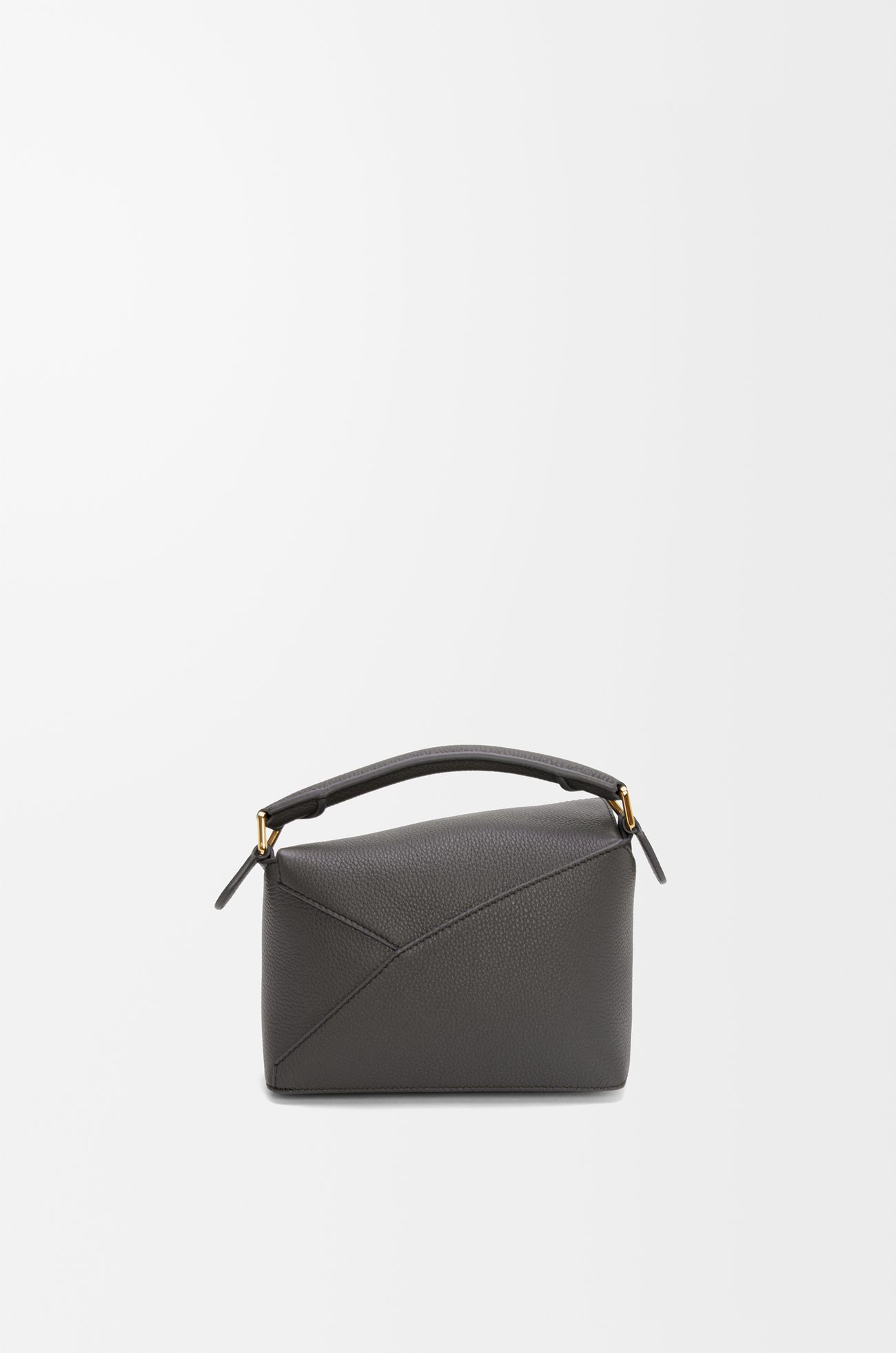 LOEWE Bolso Puzzle mini en piel de ternera Gris Oscuro