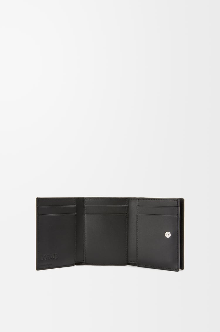 LOEWE Trifold wallet in soft grained calfskin Black