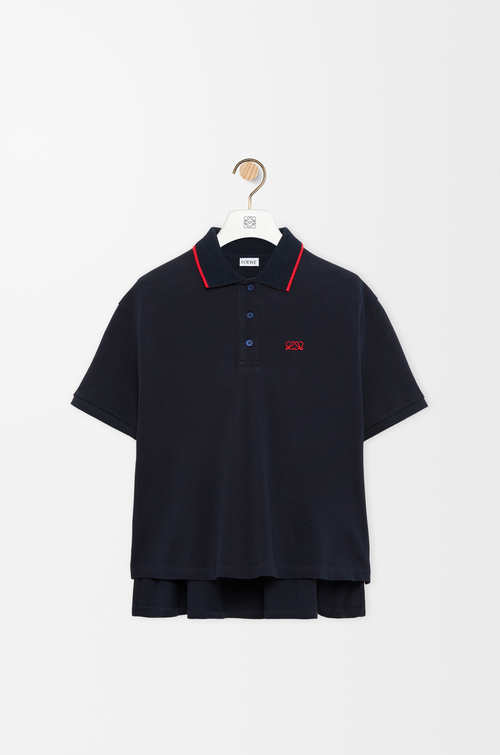 LOEWE Polo en algodón Azul Marino