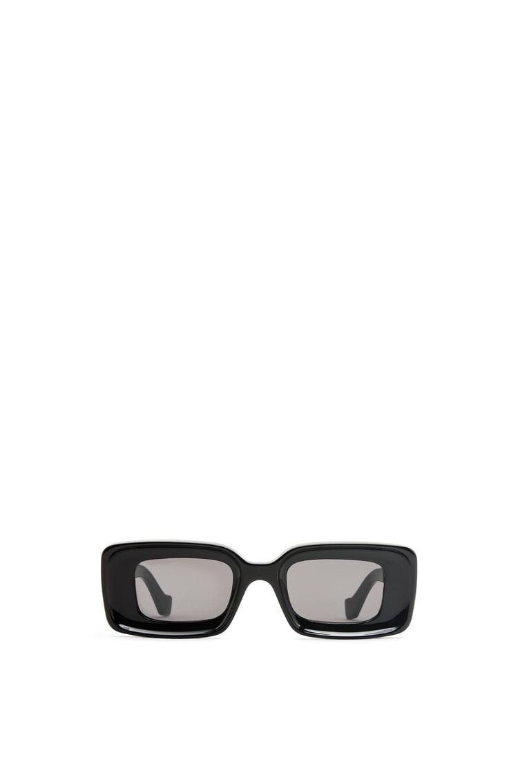 LOEWE Rectangular sunglasses in acetate 黑色