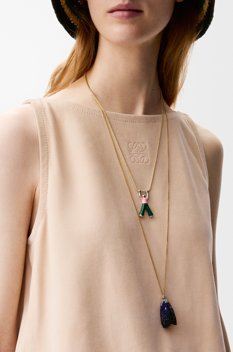 LOEWE Haut en chèvre velours Sable