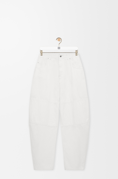 LOEWE 单宁布牛仔裤 白色