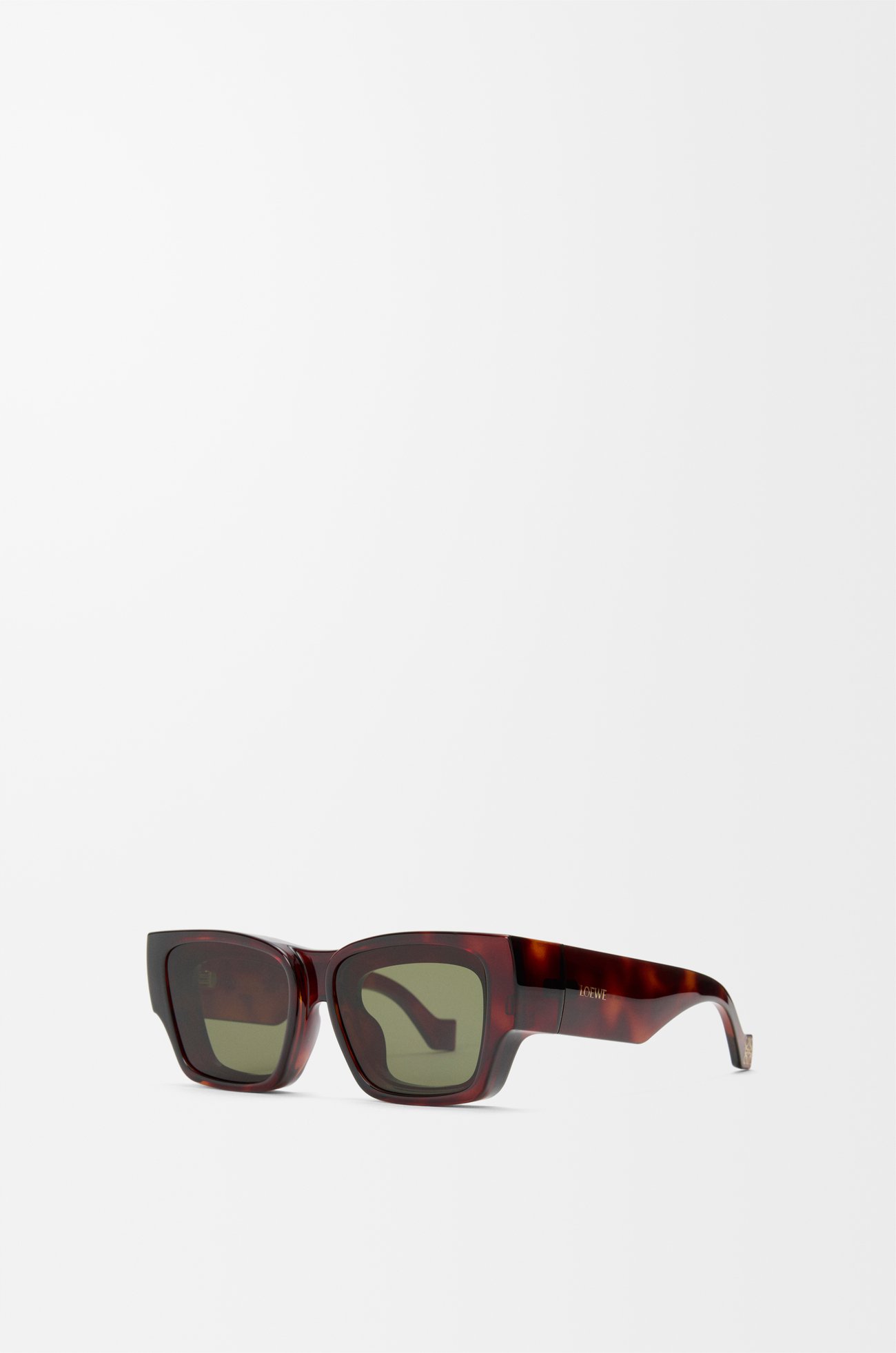LOEWE Front lenses square sunglasses Havana