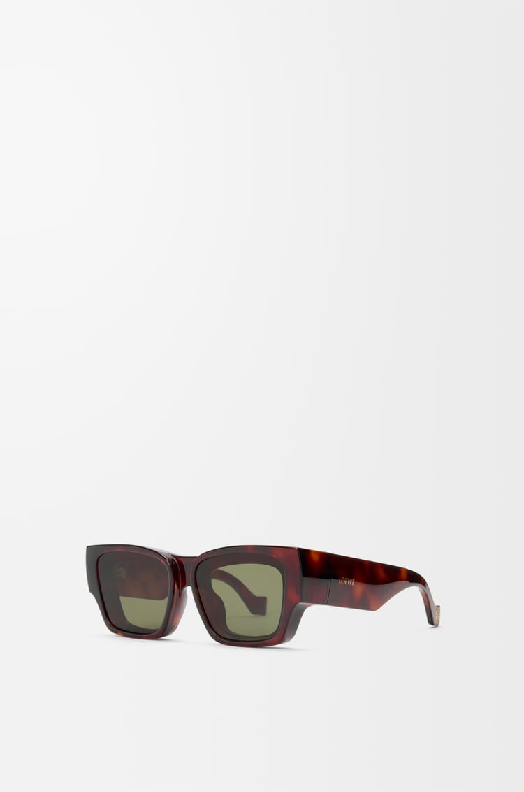 LOEWE Front lenses square sunglasses Havana