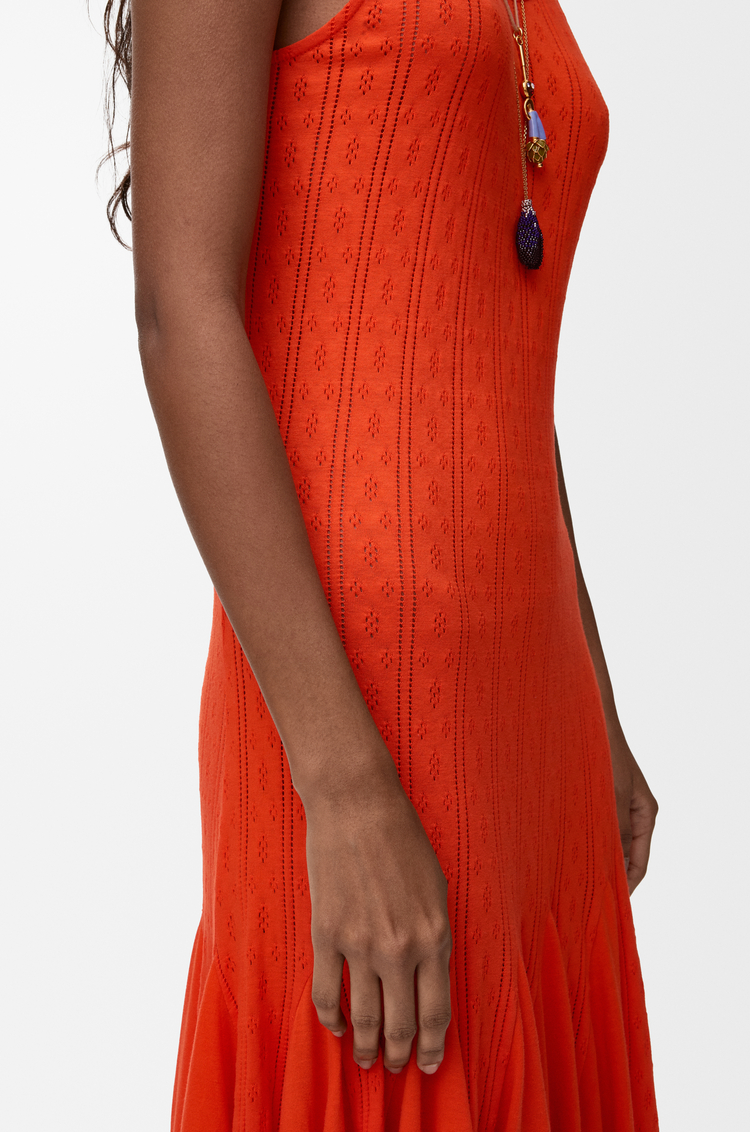 LOEWE Abito a canotta in cotone Arancione