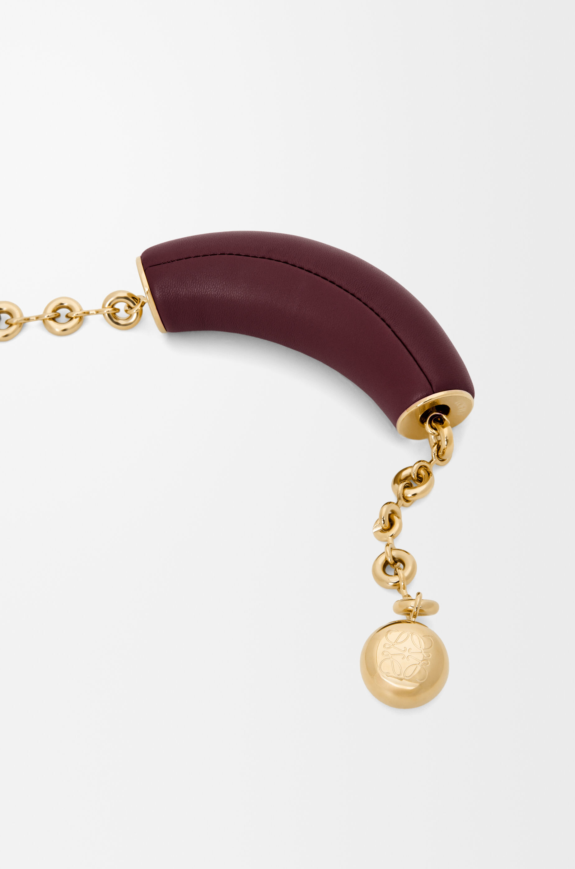 LOEWE Bolso Squeeze mediano en piel napa de cordero suave Burdeos Oscuro