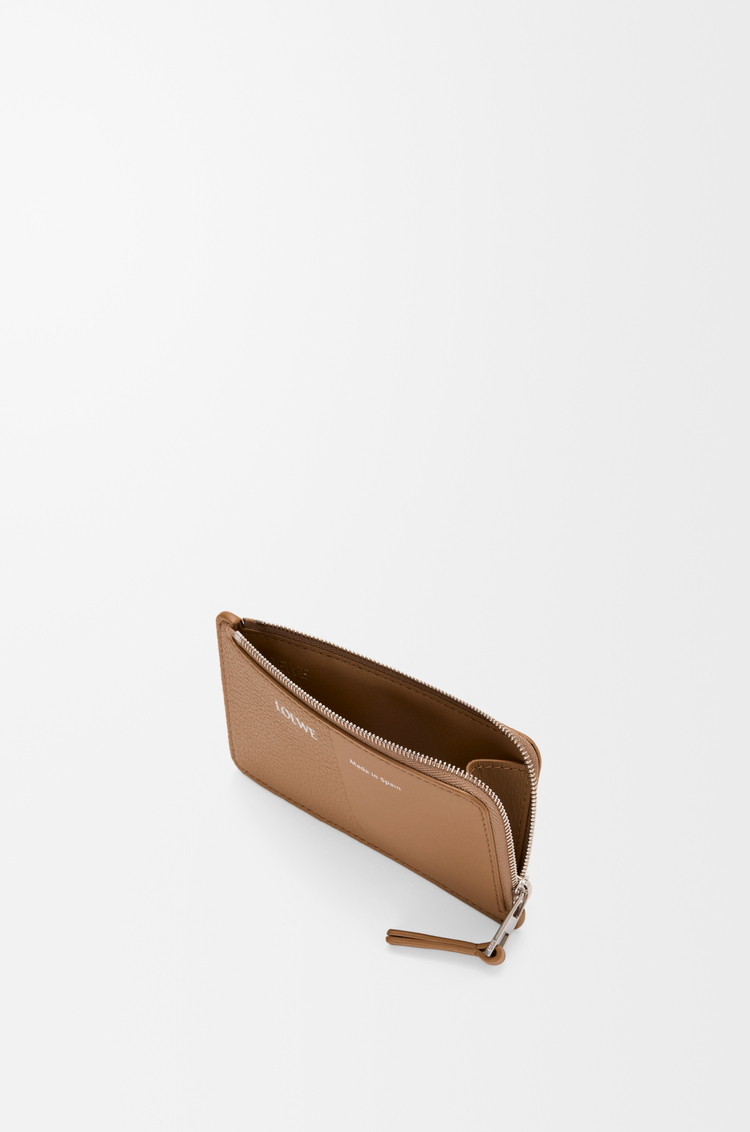 LOEWE 光滑粒面牛皮革硬币卡包 摩卡色