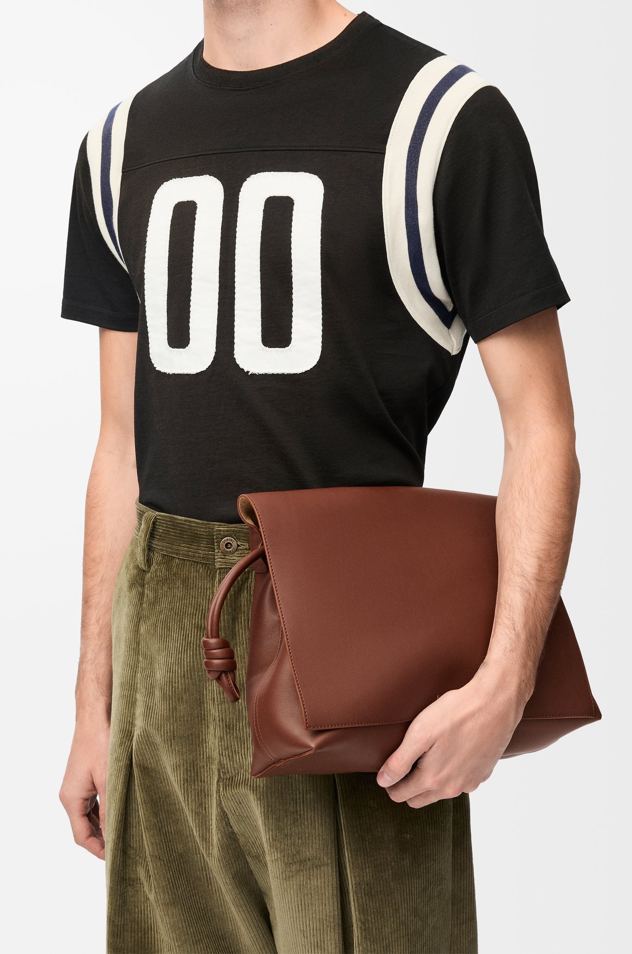 LOEWE Flamenco satchel in shiny supple calfskin Brownie plp_rd