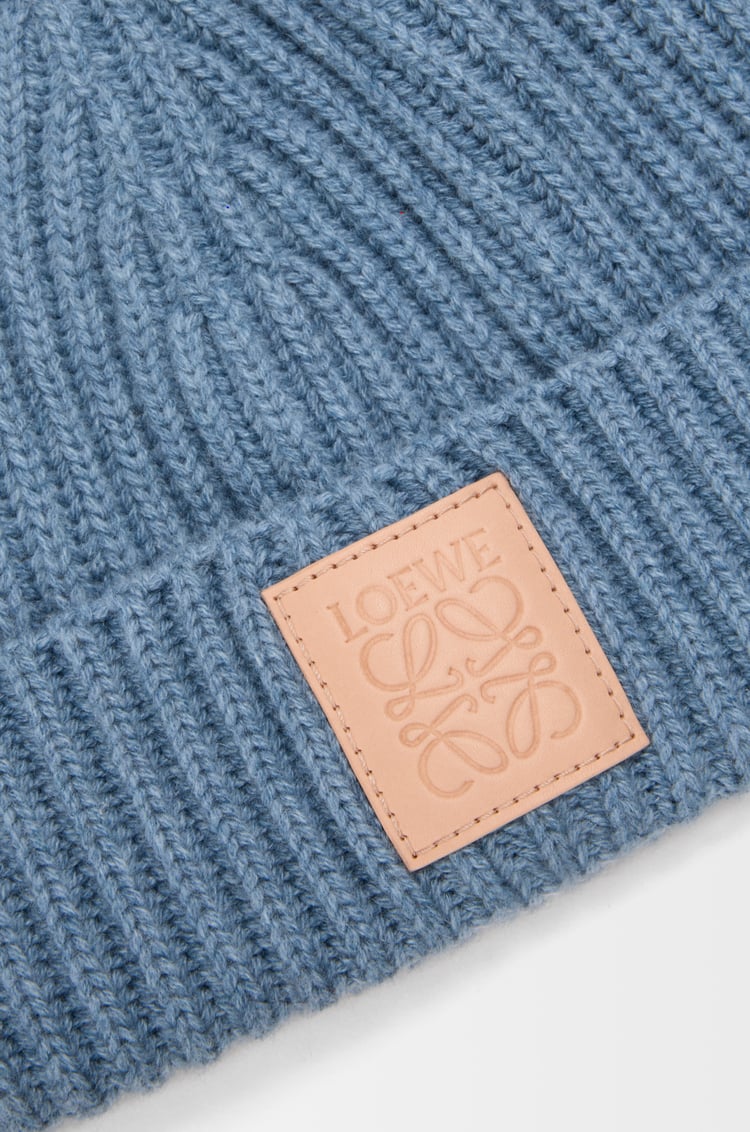 LOEWE Beanie in cashmere Denim Blue