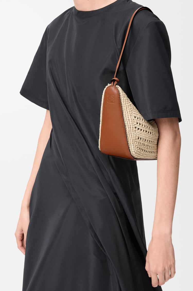 LOEWE ハンモックホーボー ミニ（ラフィア&カーフ） タン/ナチュラル