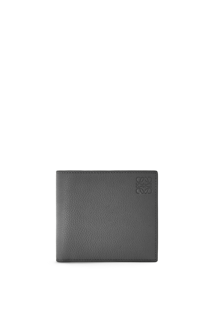 LOEWE Bifold coin wallet in soft grained calfskin 炭灰色