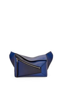 LOEWE Small Puzzle bumbag in silk calfskin Navy Blue