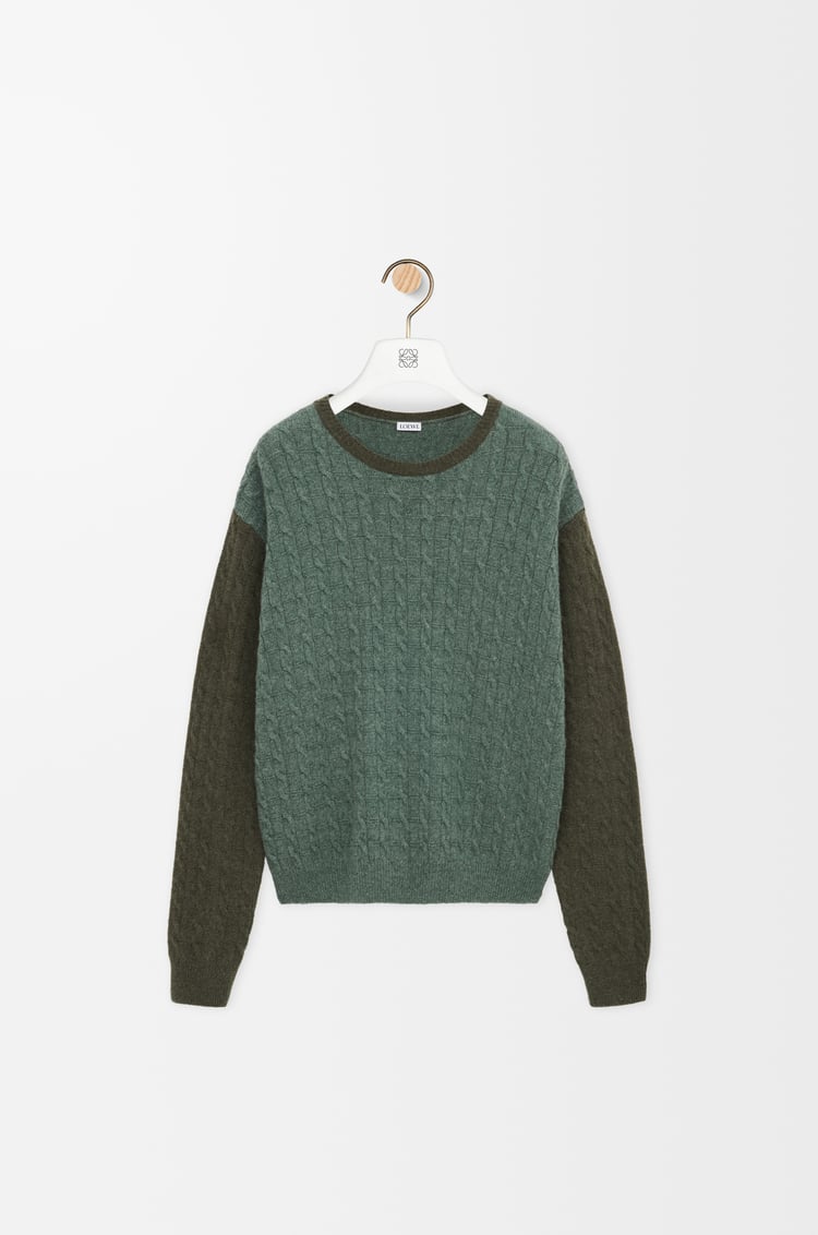 LOEWE セーター（カシミヤ） Light Green/Khaki Green