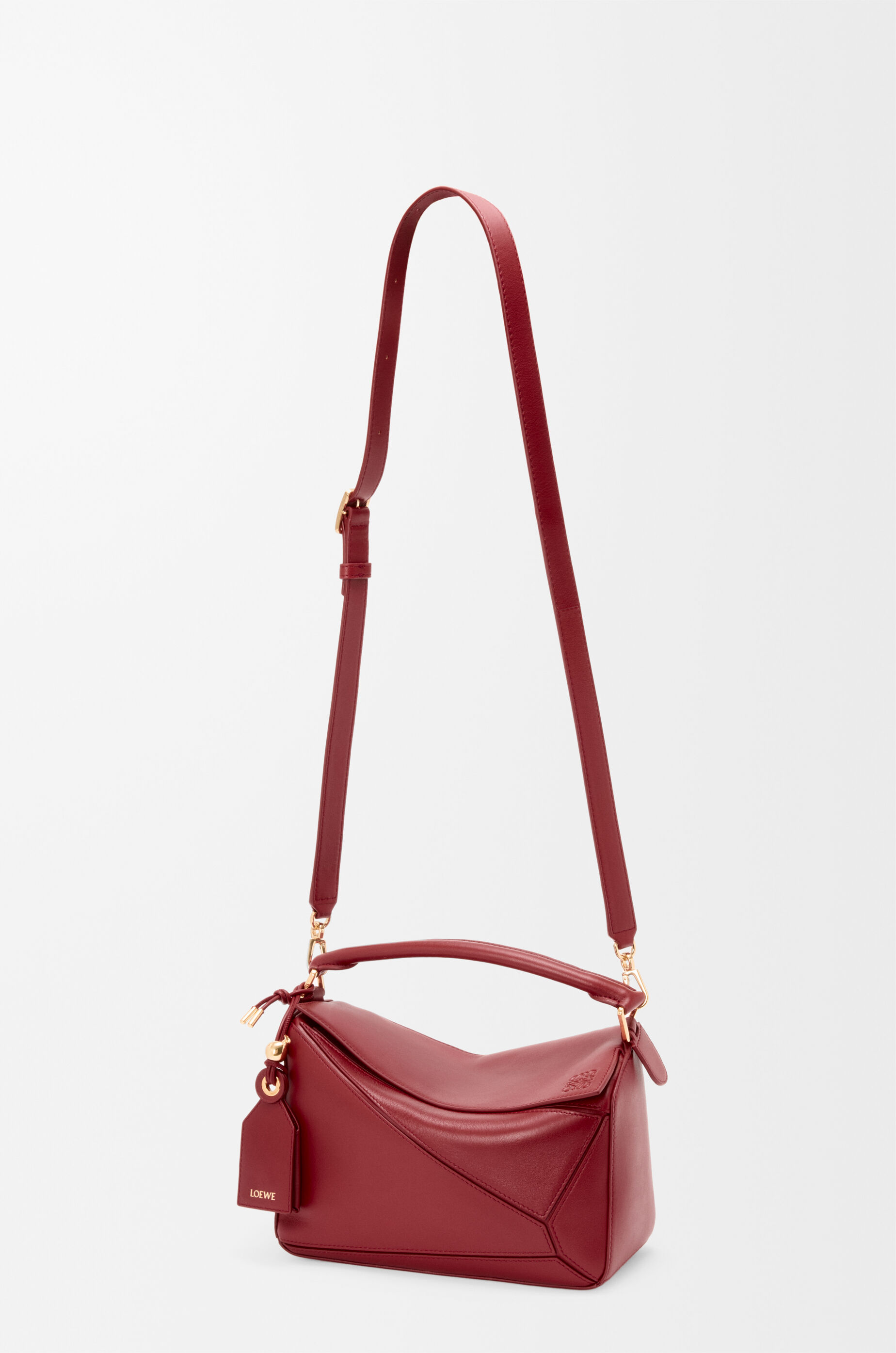 LOEWE フェザーライト パズルバッグ フェザーライト パズルバッグ スモール（ナパラム） レッド - LOEWE