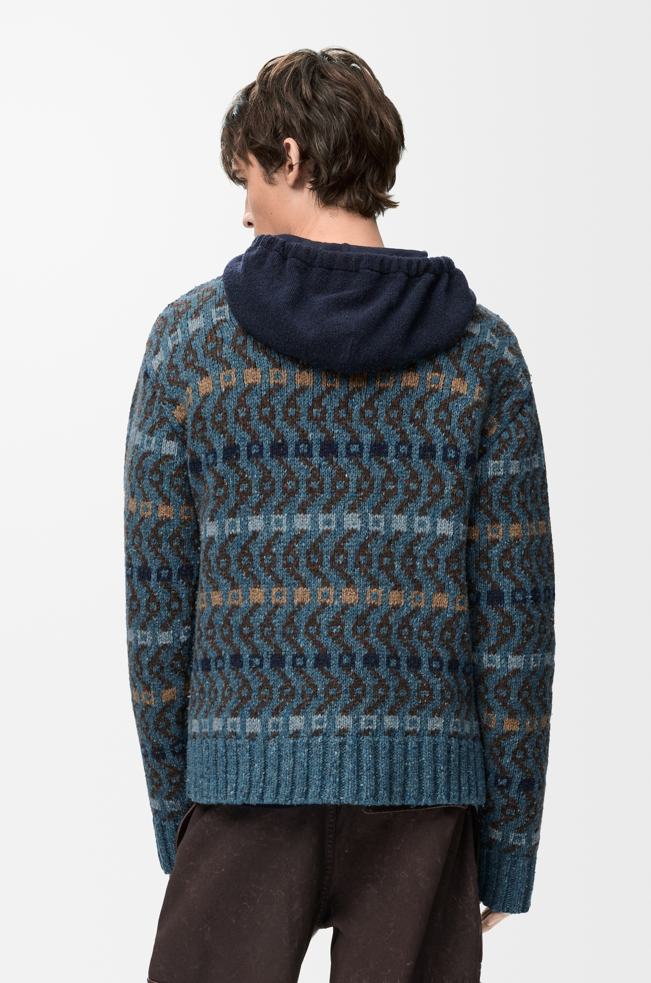 LOEWE セーター（ウールブレンド） ブルー/マルチカラー