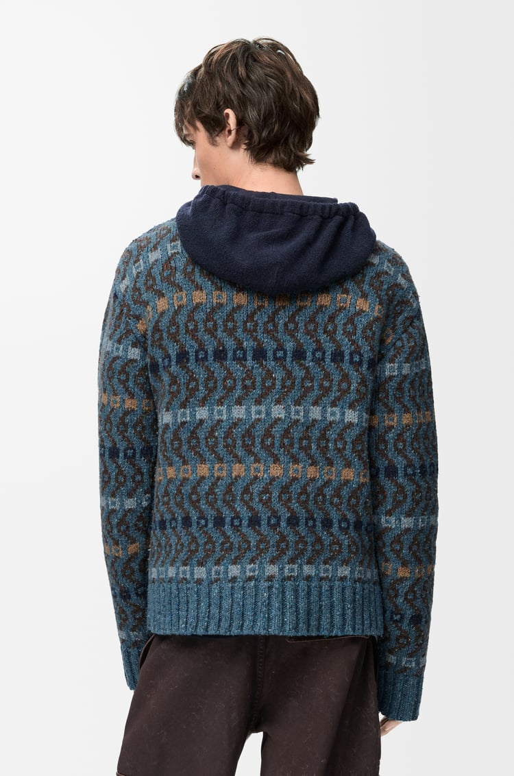 LOEWE Jersey en mezcla de lana Azul/Multicolor