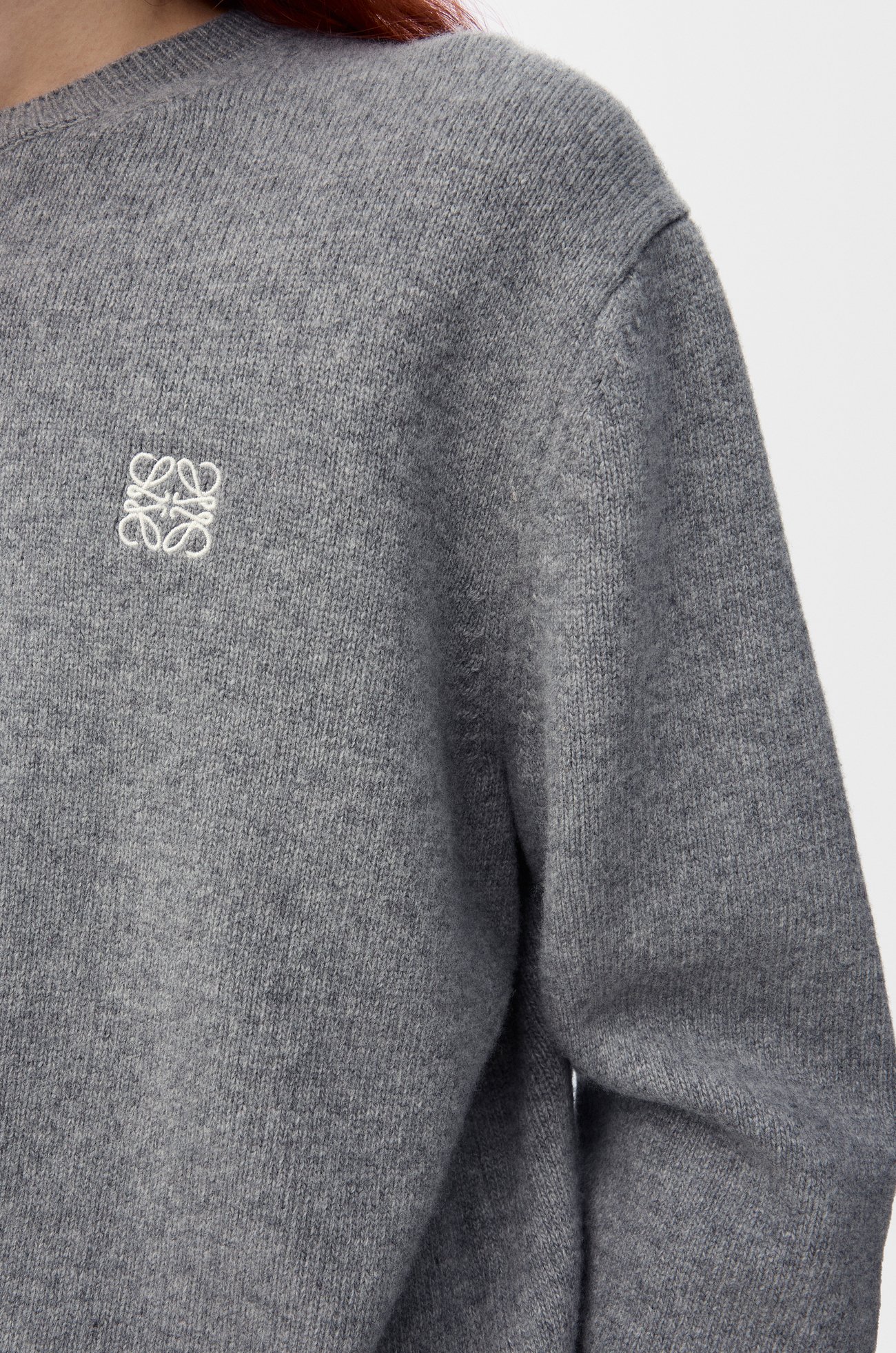 LOEWE Jersey en lana Gris Jaspeado