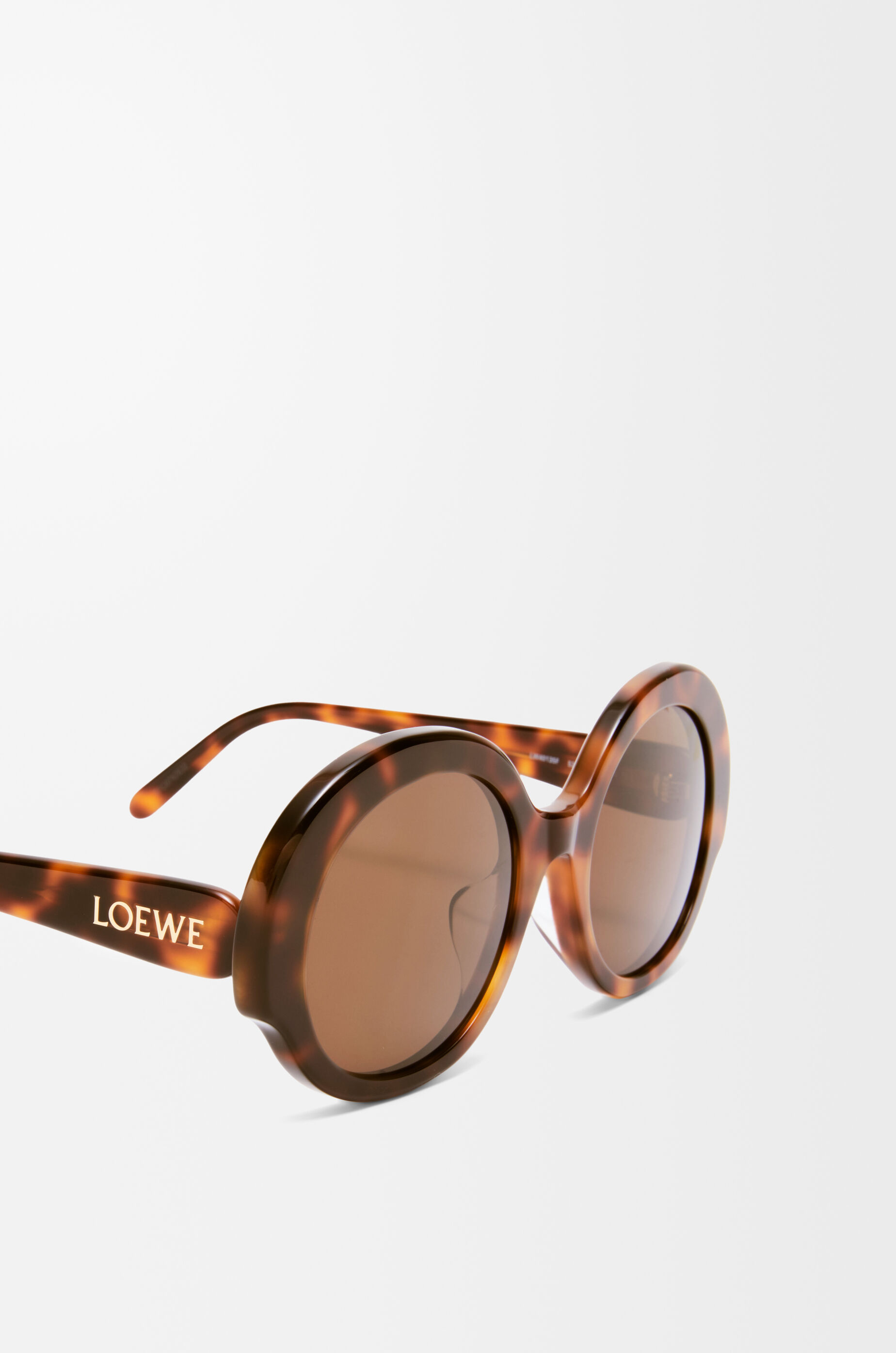 【大人気】LOEWE ブラウン Slim メガネ Round Slim sunglasses Brown - LOEWE