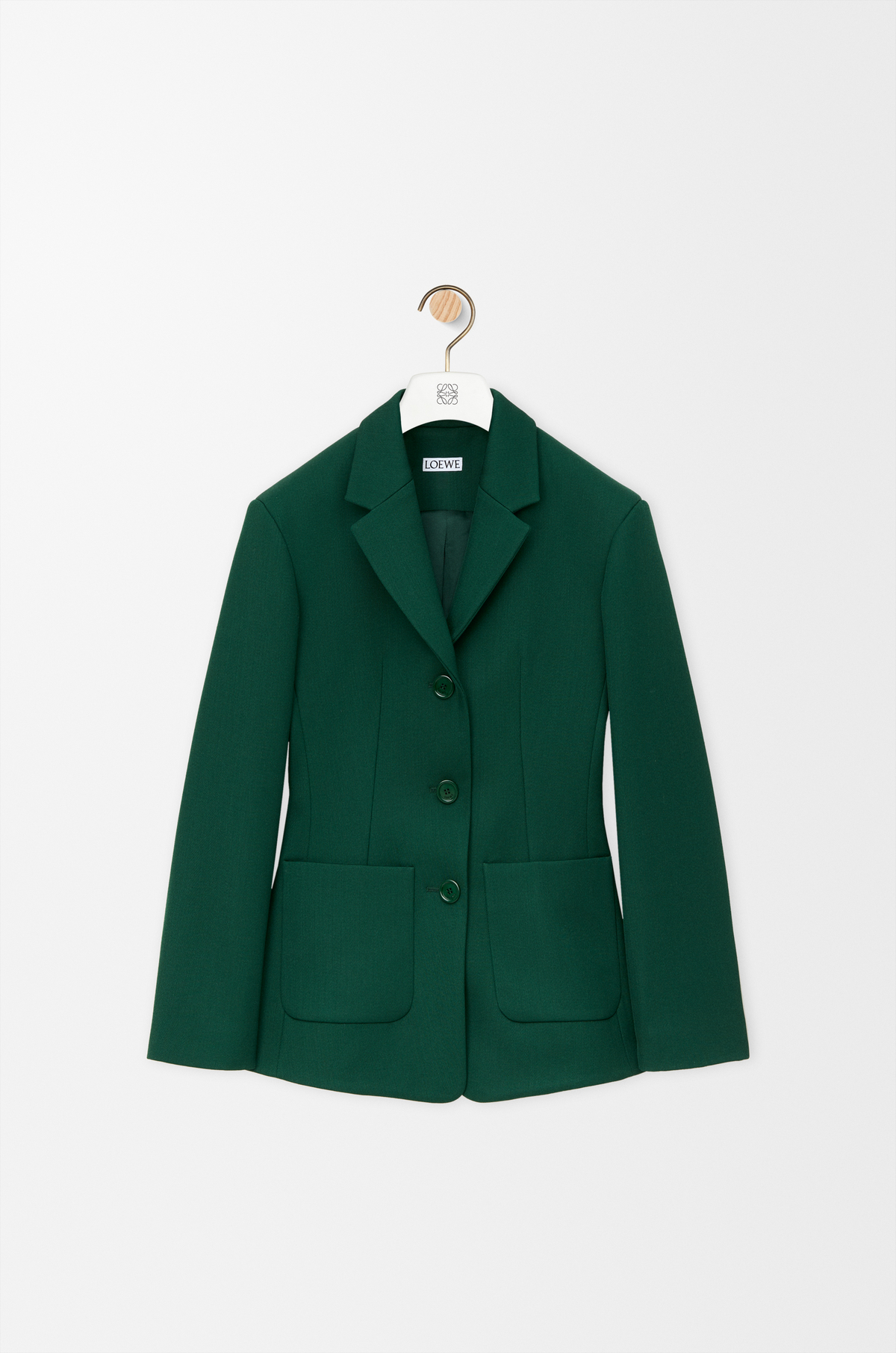 Jacket in wool Green - LOEWE USA Official Website