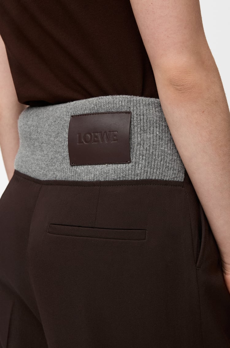 LOEWE Hose aus Wolle Braun
