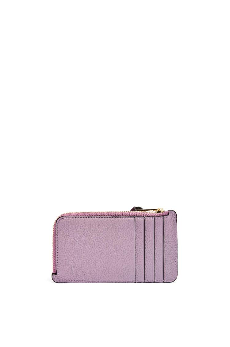 LOEWE Coin cardholder in soft grained calfskin Dirty Mauve/Tan