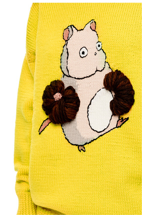 LOEWE Bô mouse sweater in wool Yellow plp_rd