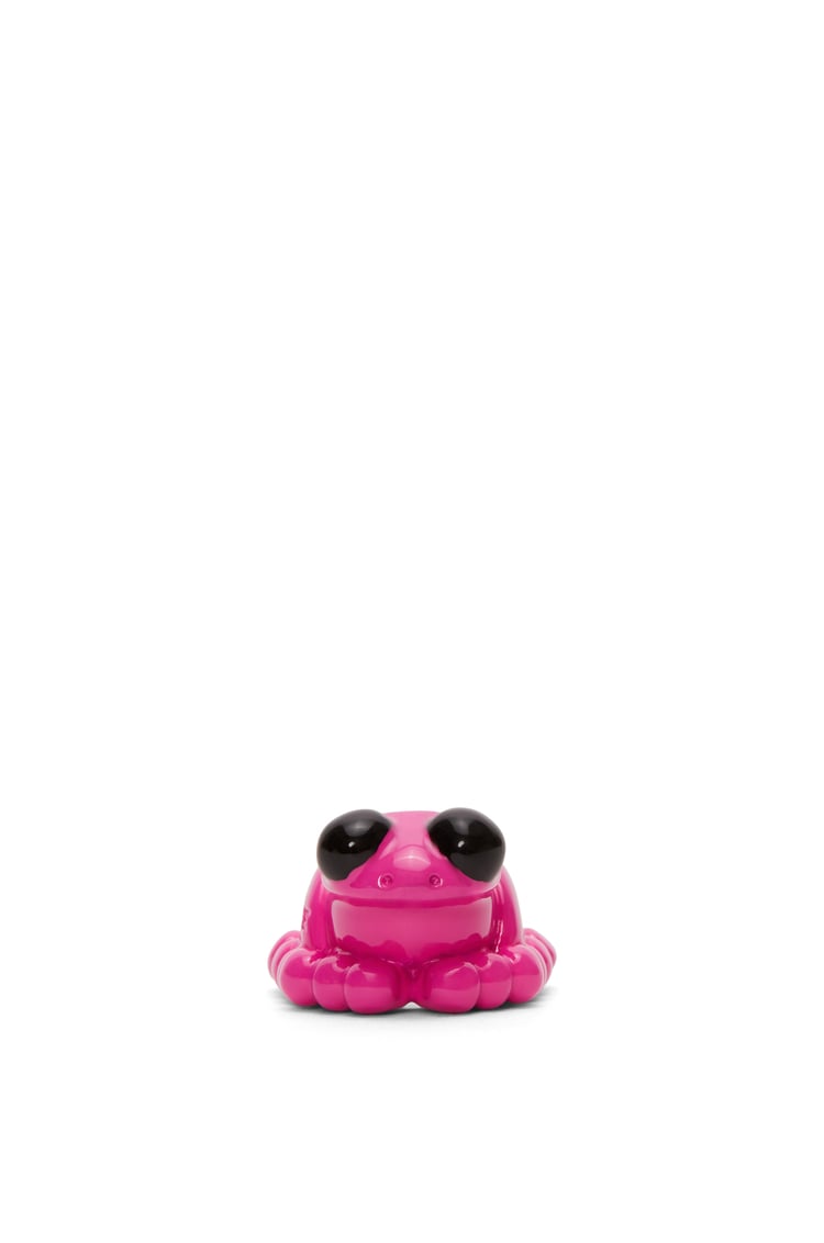 LOEWE Dado Frog en latón Rosa/Negro