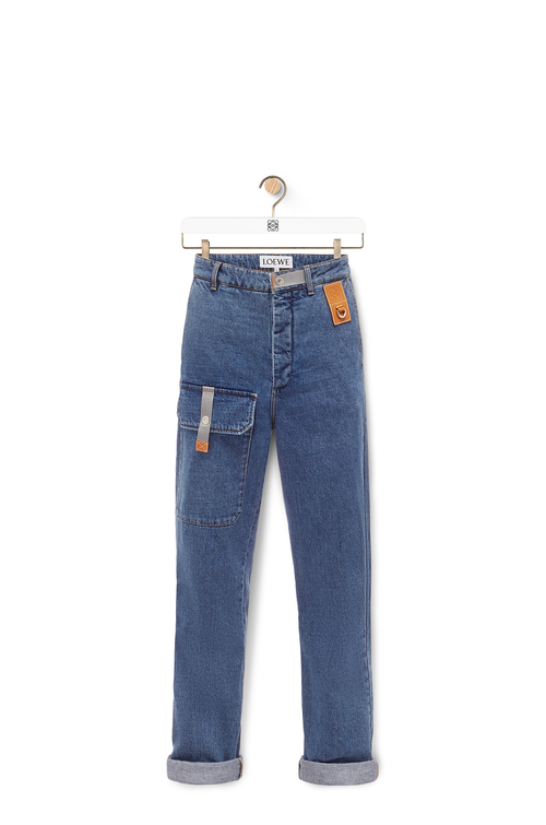 LOEWE CARGO JEANS Indigo