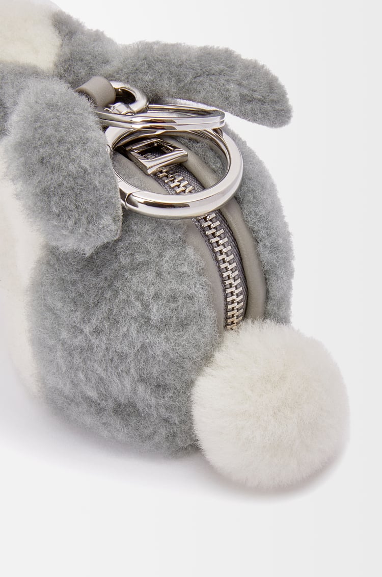 LOEWE Monedero Bunny en lana de oveja Gris Claro